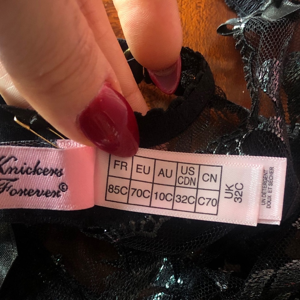 NWT Agent Provocateur black Sparkle bra 32C - Picture 4 of 7